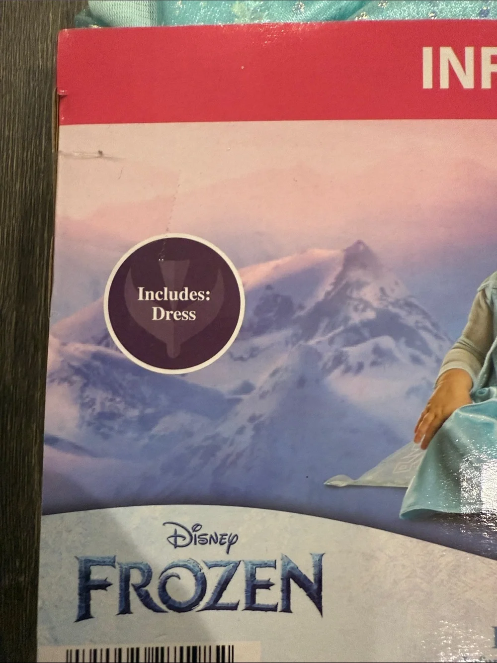 Disney Elsa Dress costume in Light Blue with Glitter Accents